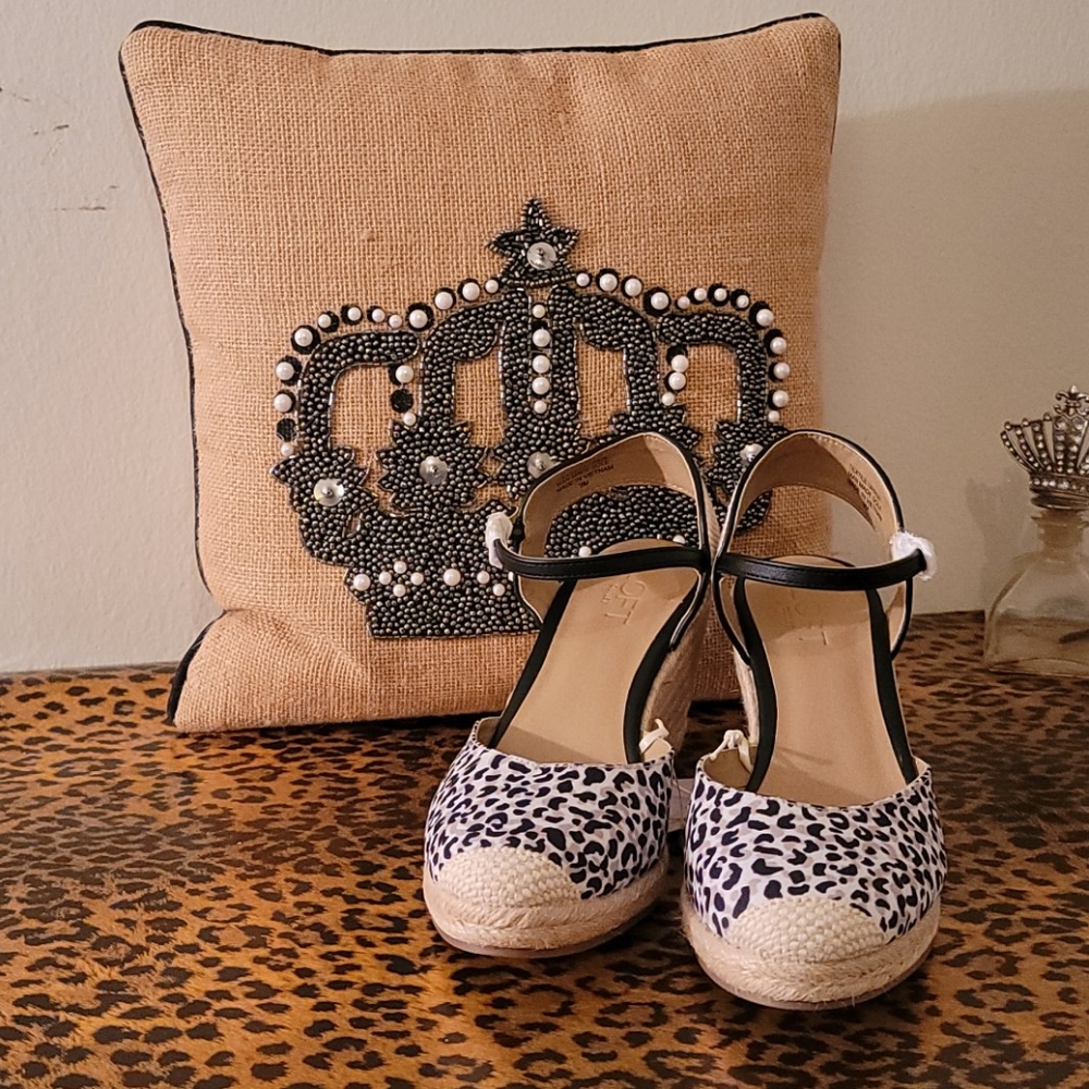 New Loft Leopard Espradrilles - Picture 1 of 3